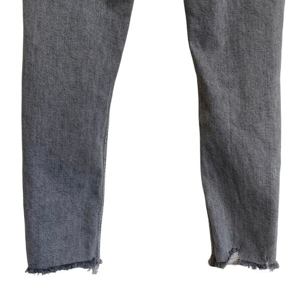 AGOLDE Nico High-Rise Skinny Jeans Washed Gray Black 25 Excellent Condition - Picture 14 of 15
